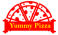 yummy pizza logo